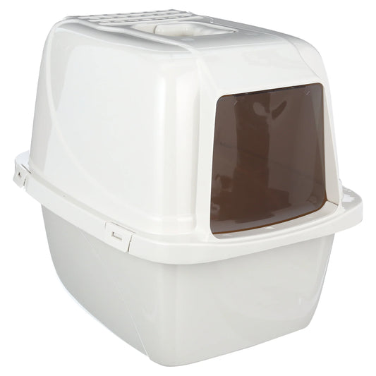 s Enclosed Cat Litter Box White, LG