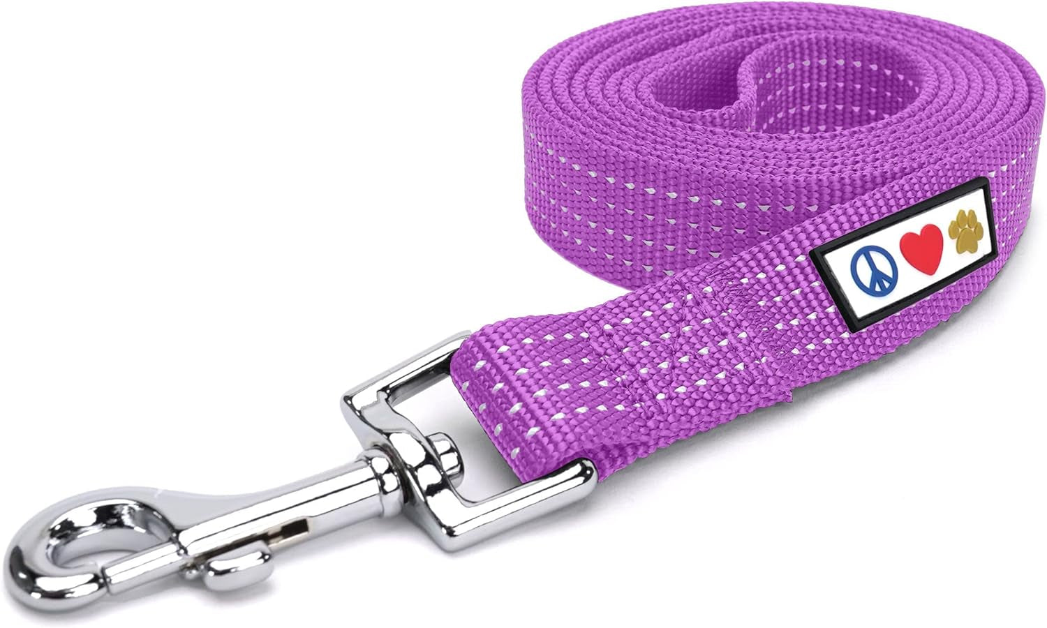 Pet Puppy Leash Reflective Dog Leash Comfortable Handle Highly Reflective Threads Heavy Duty Dog Training Leash Available as a 6 Ft Dog Leash or 4 Ft Dog Leash